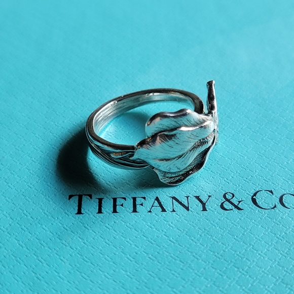1885 Tiffany & Company IRIS Spoon Ring in Sterling Silver #8 - Picture 5 of 11